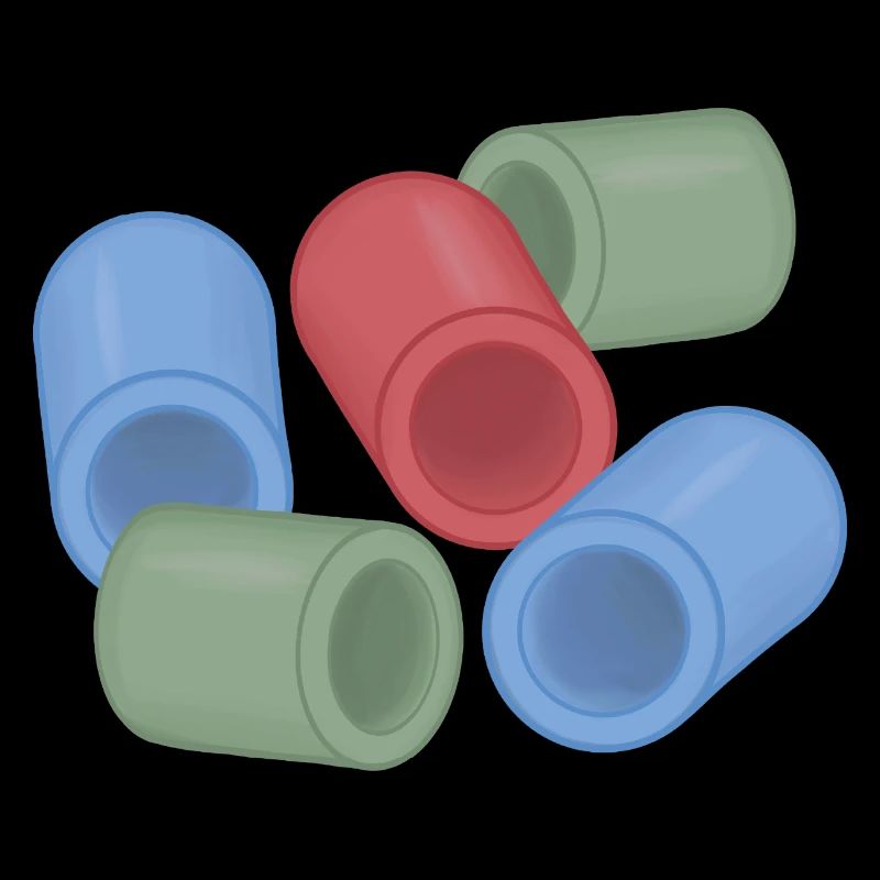 Capsules de couleur abstraites perles de repassage