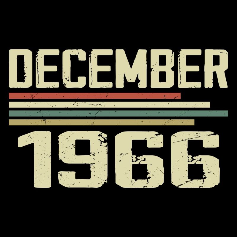 Décembre 1966 Vintage Rétro Anniversaire