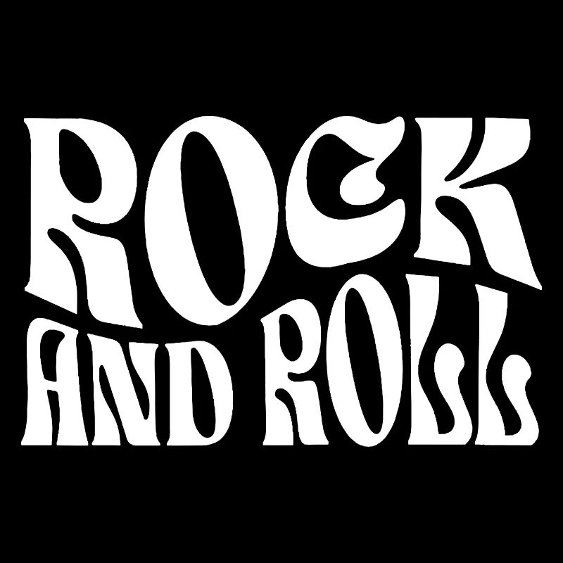 Retro Rock Typografischer Druck