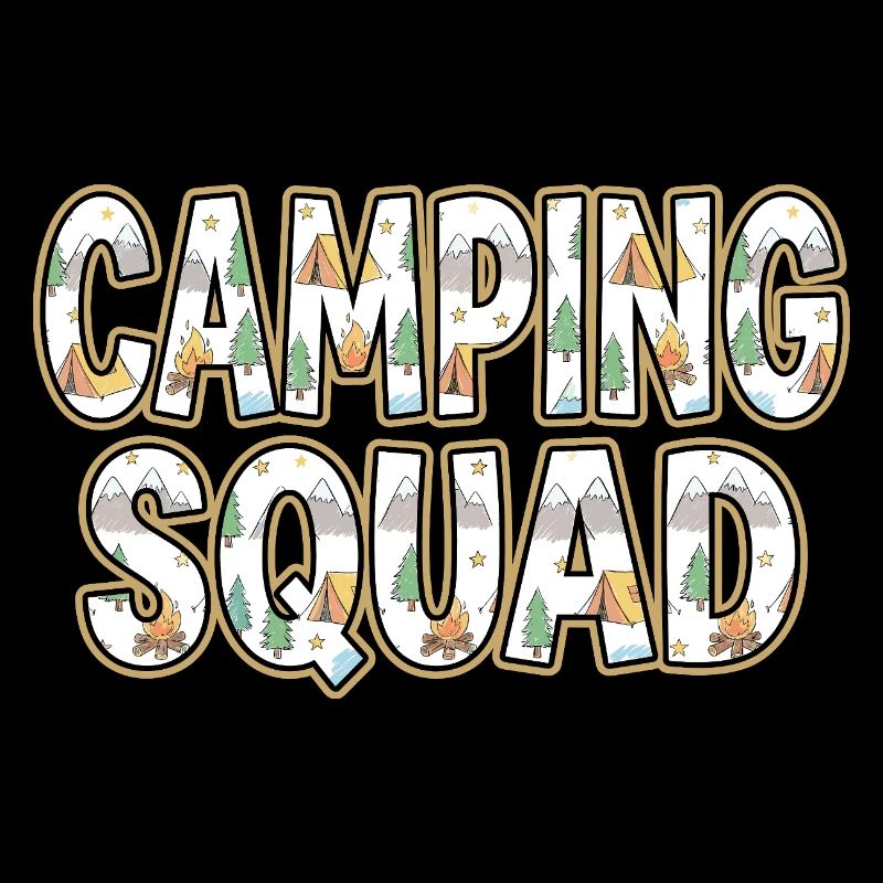 Camping Squad Tent Evening
