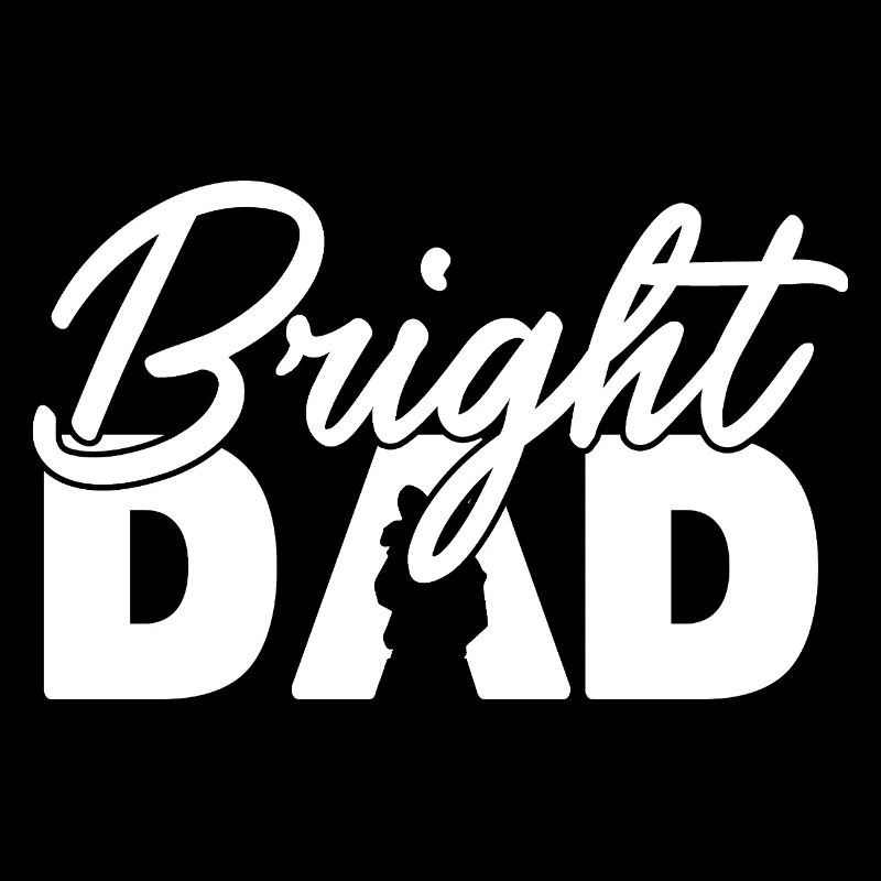 Bright Dad Silhouette florale Art de l’amour de la nature