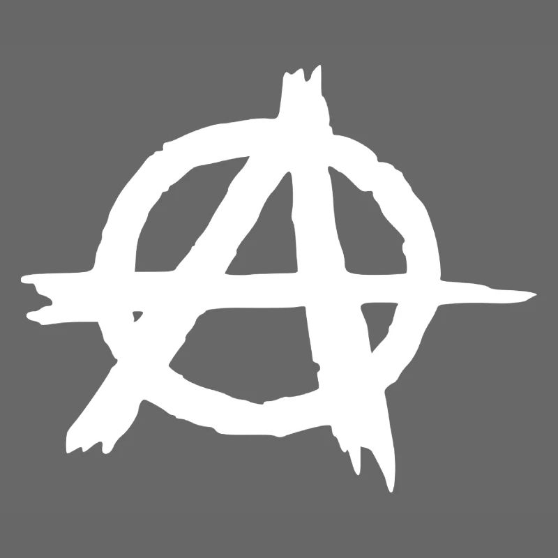 Anarchy symbol in circle