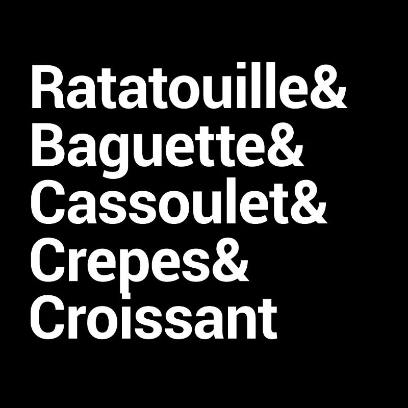 Kulinarische Wortkunst Typografie Design
