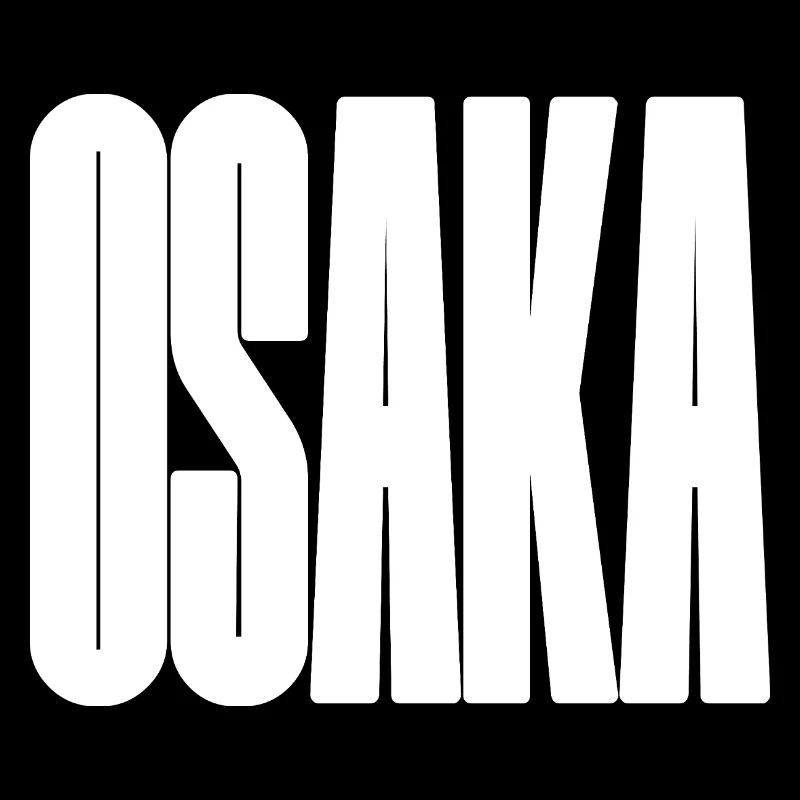 Osaka - Japan City Bold Typography