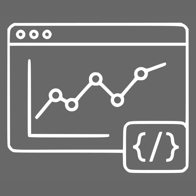 Web Analyse Chart Coding Browser Vektor