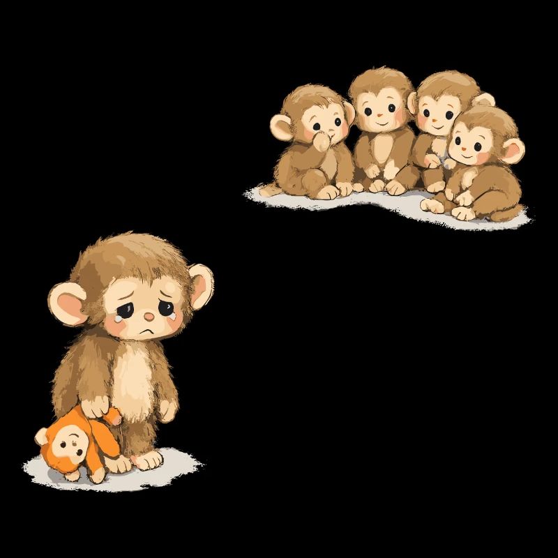 Bébé Singe Punch - Singe Triste Viral