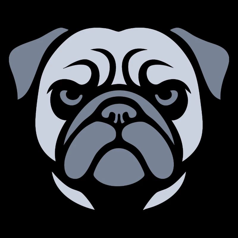 Carlin, tête de chien