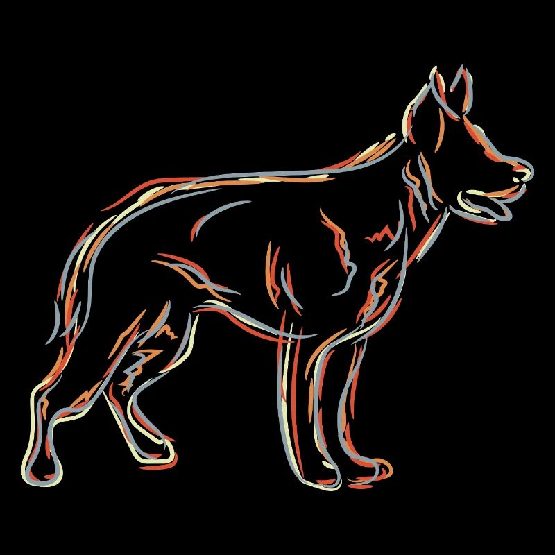 Schäferhund Zeichnung
