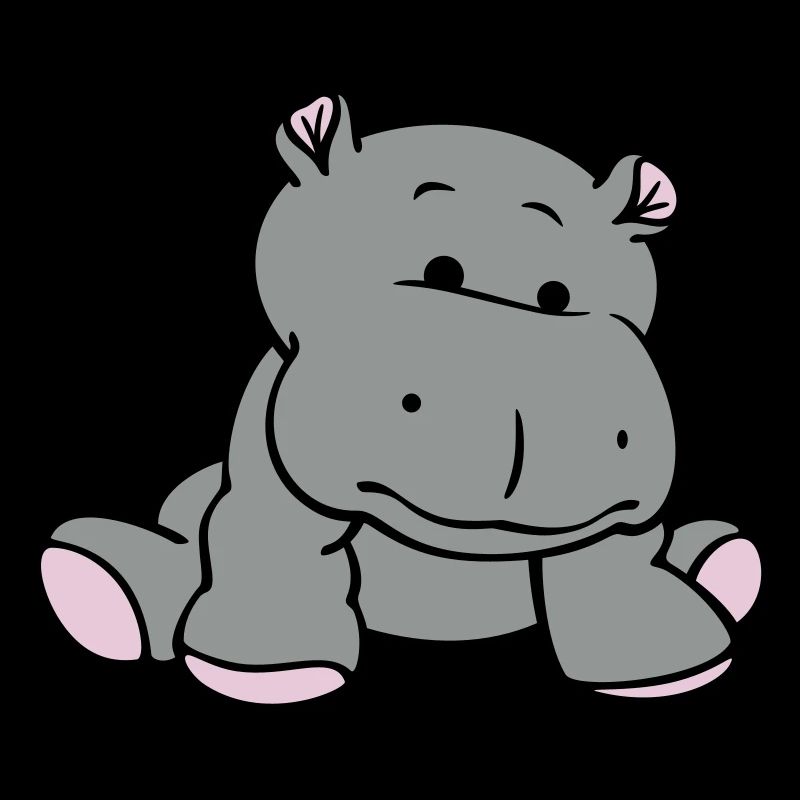 Hippo / Hippopotamus / bébé d'hippopotame (3C)