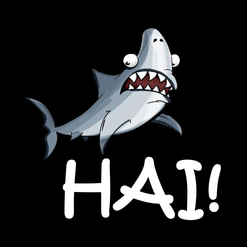 Requin avec inscription