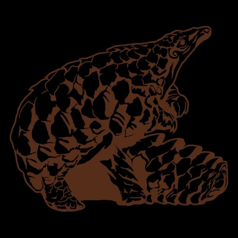 Cool Pangolin Sketch Graphic Wildlife Creature