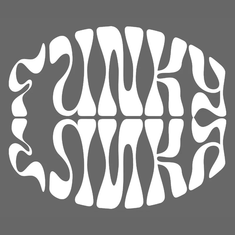 Conception typographique de musique funky
