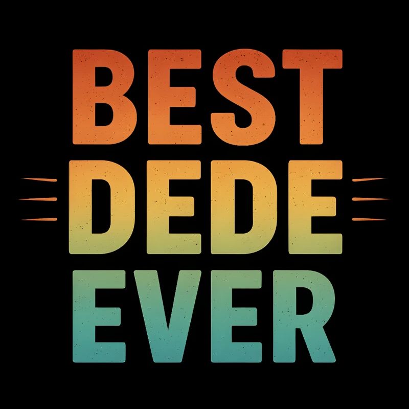 BEST DEDE EVER - Turkish Grandpa Retro Gift
