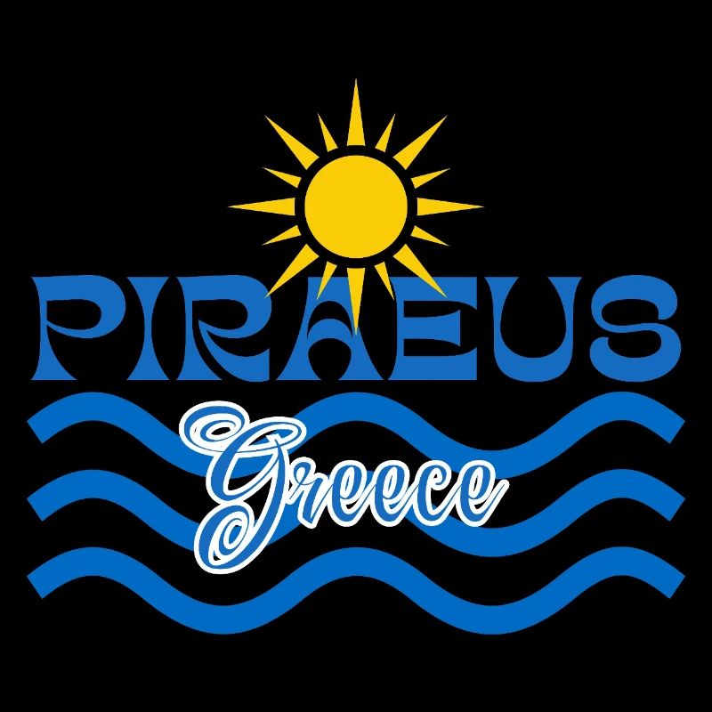 Le Pirée Grèce Soleil et Vagues de mer