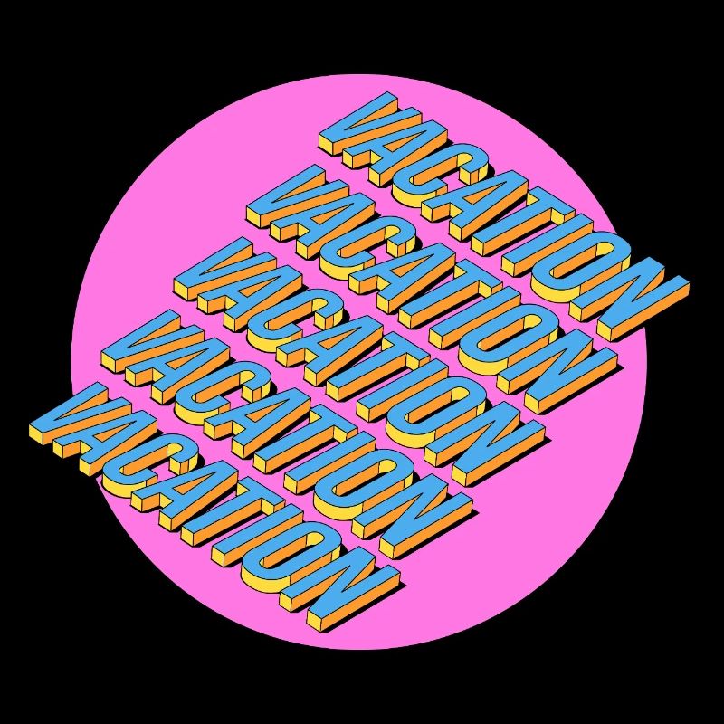 Vacation – 3D Retro Lettering