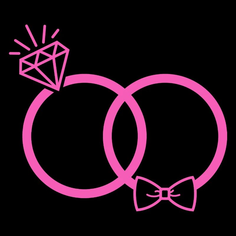 Wedding rings pink