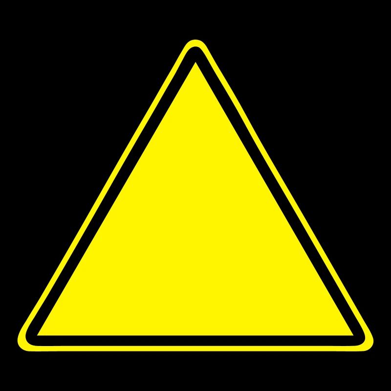 Warnschild Blanko