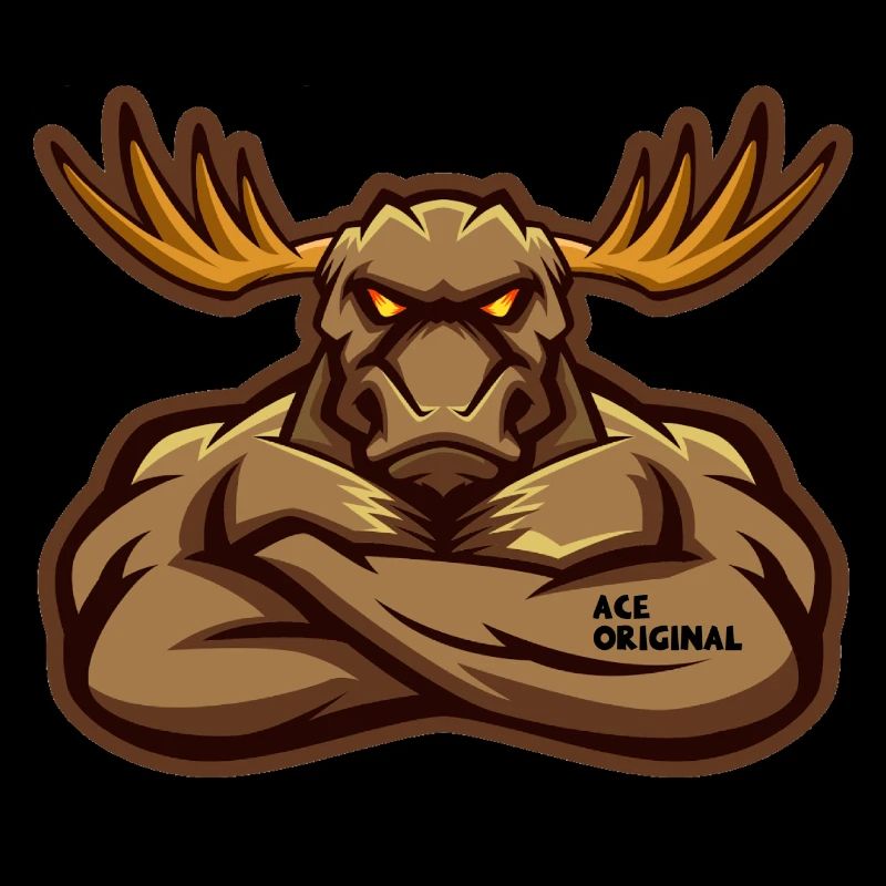 Ace Original-Elch-Maskottchen