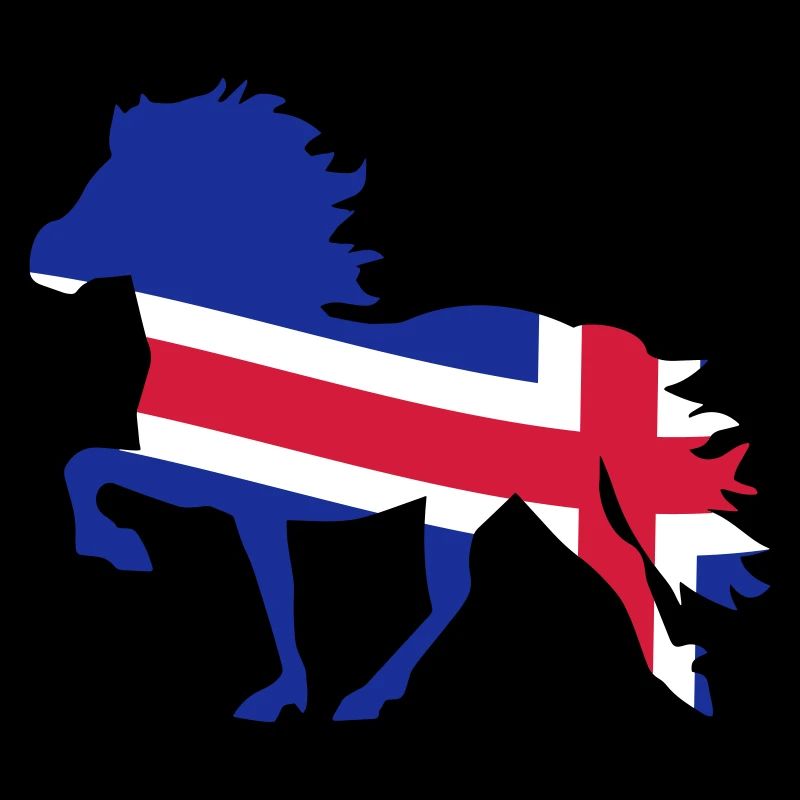 Islandpferd Flagge