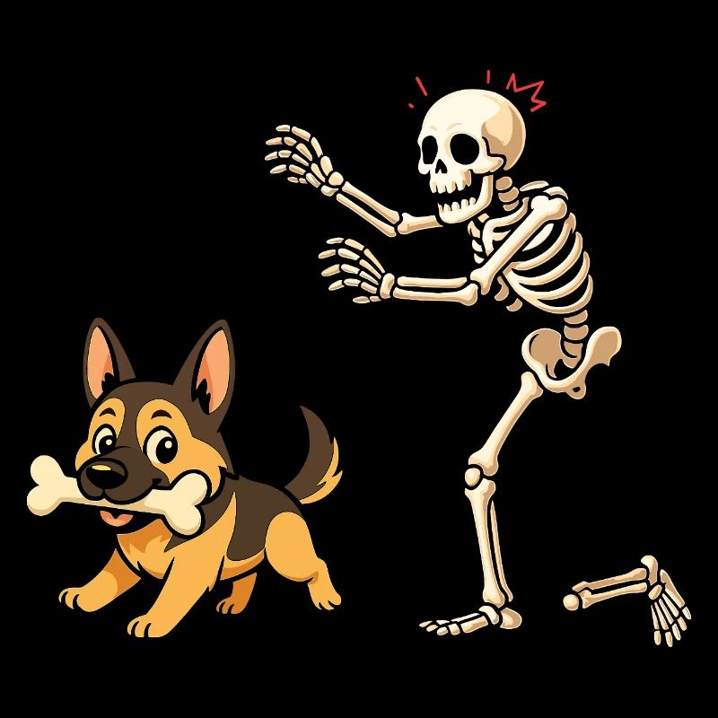 German Shepherd Dog Skeleton