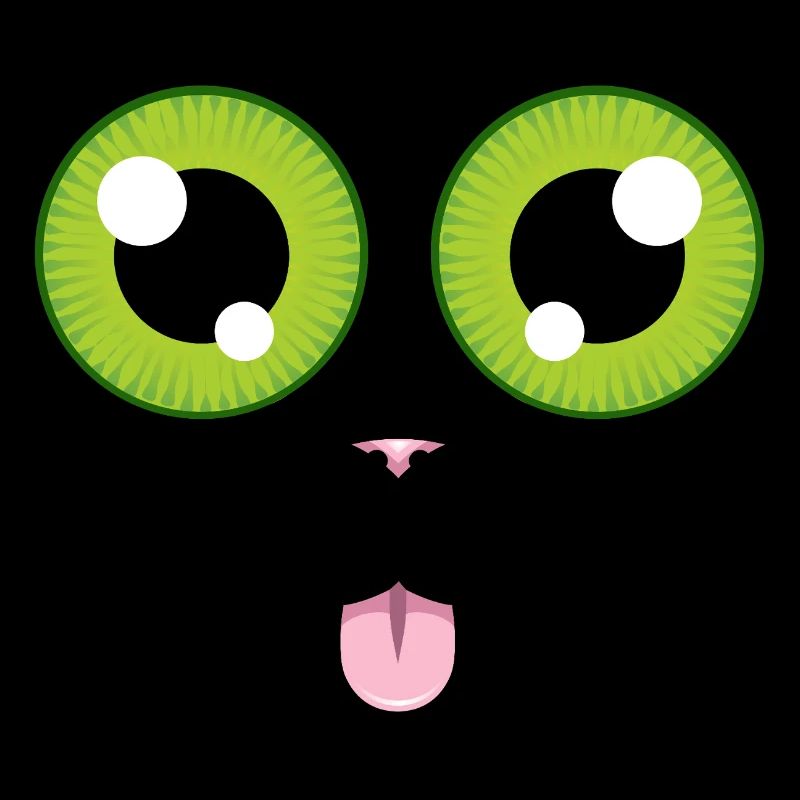 Le chat tire la langue