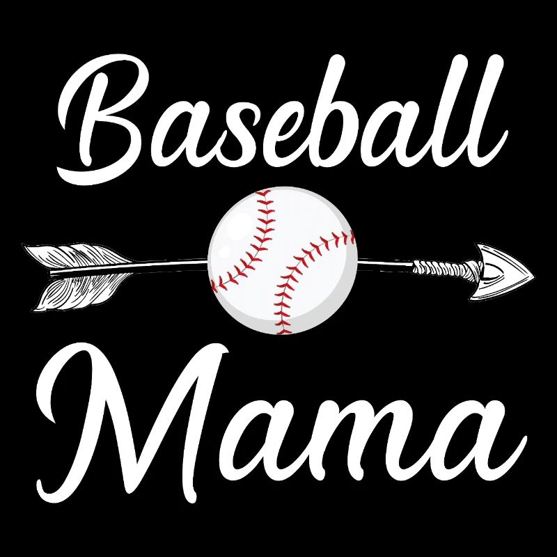 Maman de baseball Maman mignonne Amoureuse de baseball