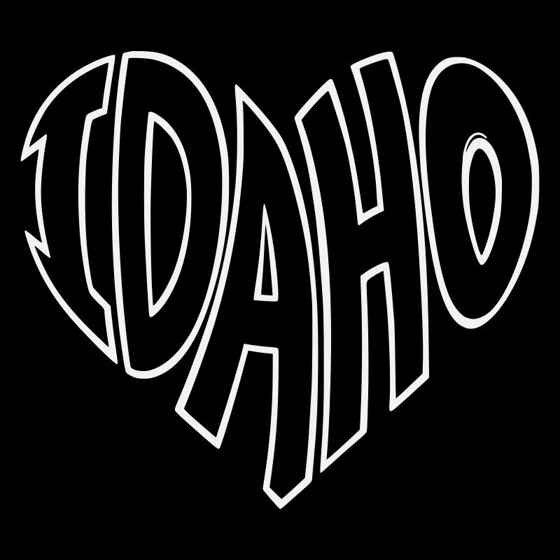 Idaho Heart Lettering