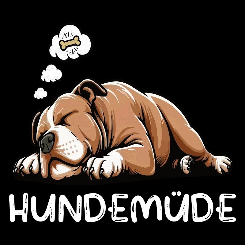 Hundemüde American Bully Bully Pit Bullybesitzer