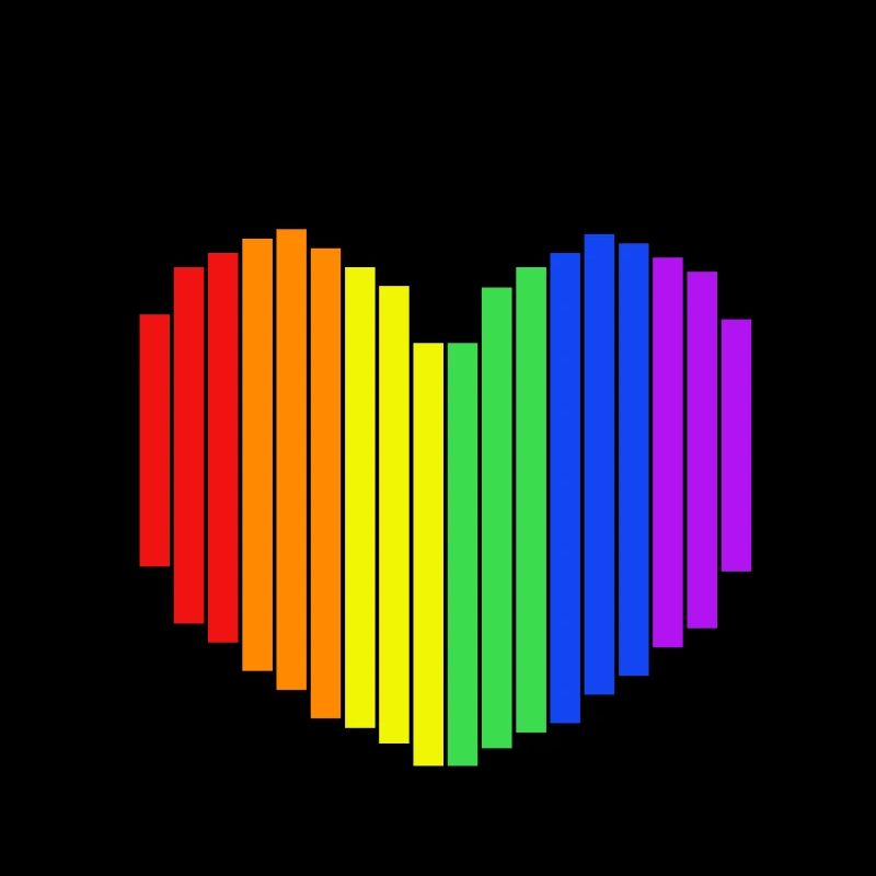 Conception de cœur arc-en-ciel