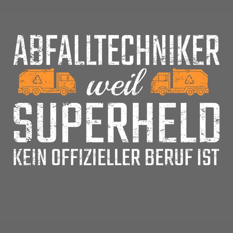 Abfalltechniker Superheld