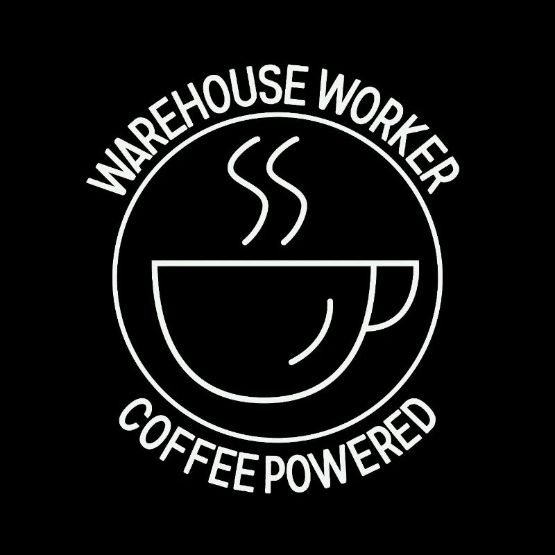 Employé d’entrepôt alimenté par le café