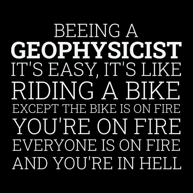 Geophysicist Riding A Bike Geophysics