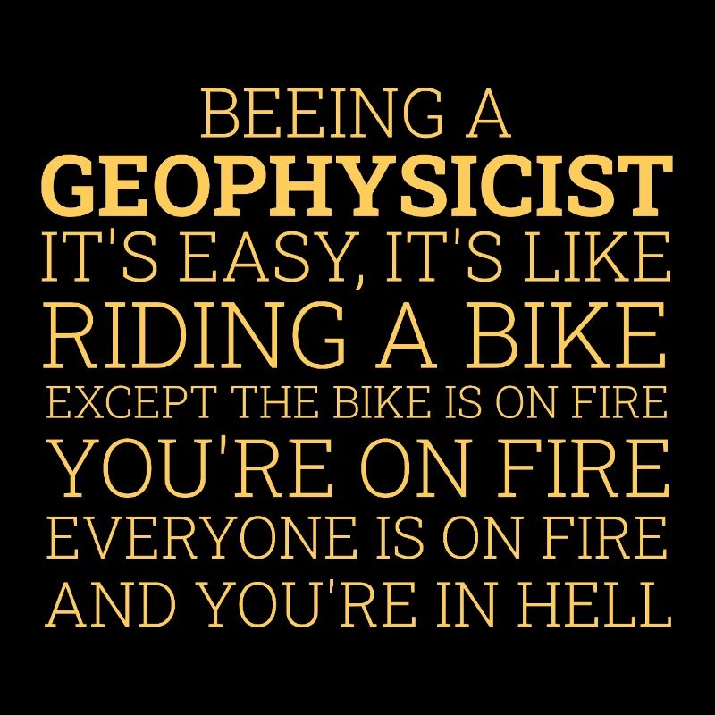 Geophysicist Riding A Bike Geophysics