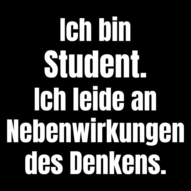Ich bin Student Denkstress Grafik