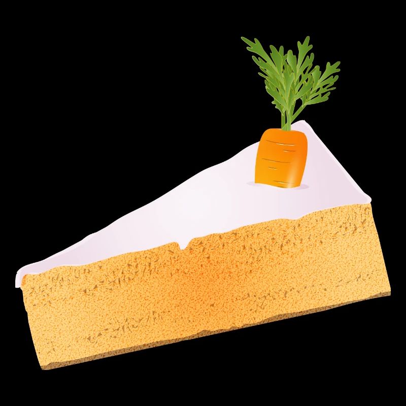 Moist carrot cake with funny decoration