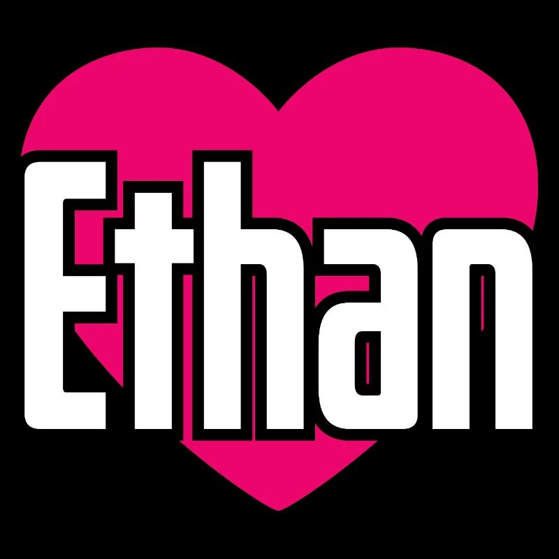 J’aime Ethan Coeur Rose J’aime Ethan