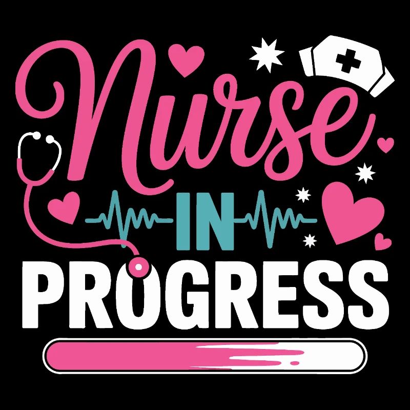 Nurse In Progress Pink Blue
