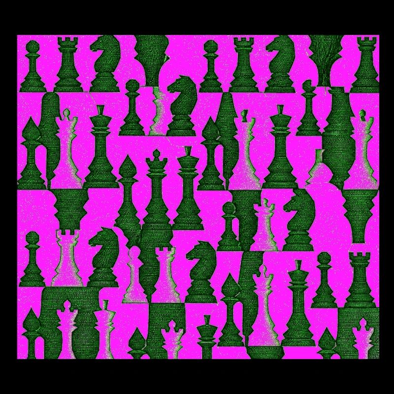 Chess pattern in bright colors