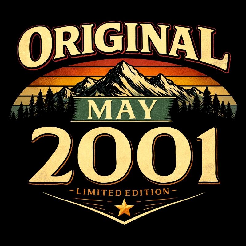 25th Birthday Gift Original May 2001
