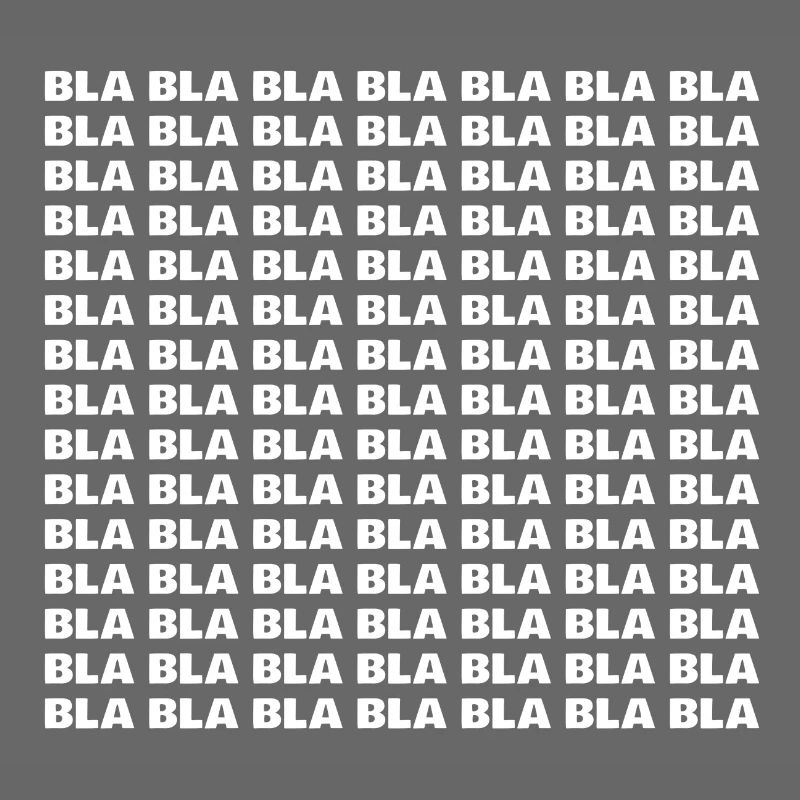 Bla bla bla