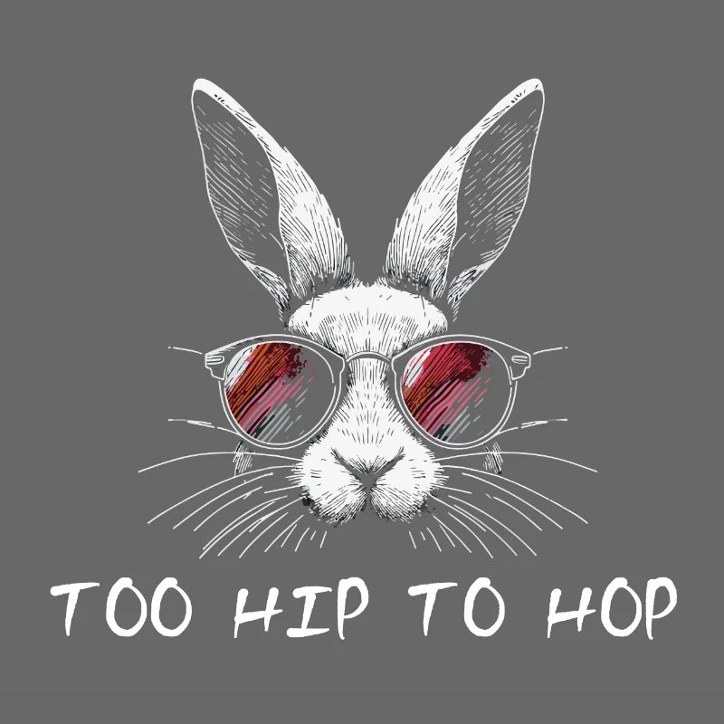 Too Hip To Hop Easter Bunny Funny Sayings Easter