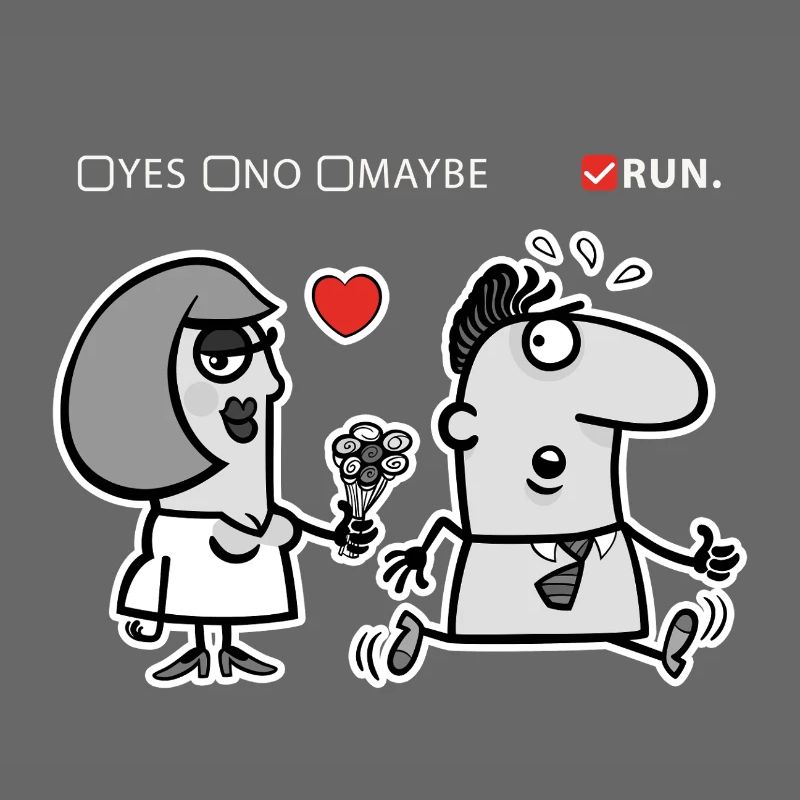 Liebe oder Flucht – Unkonventioneller Humor (Dark Version)