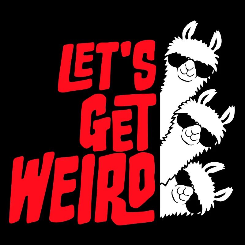 Let's Get Weird 3 Lama Freunde Team Sonnenbrille