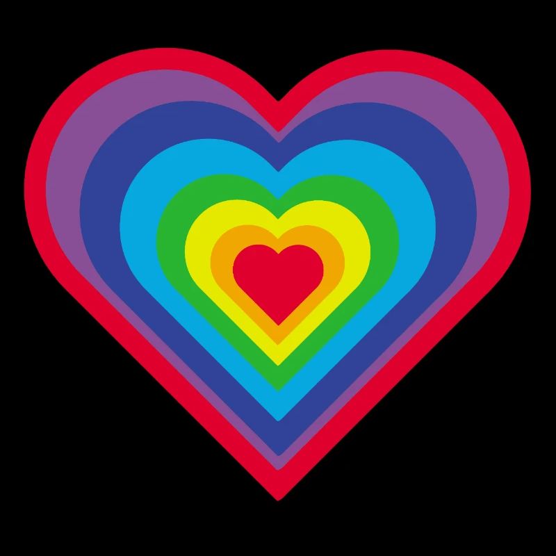 Regenbogen-Herz
