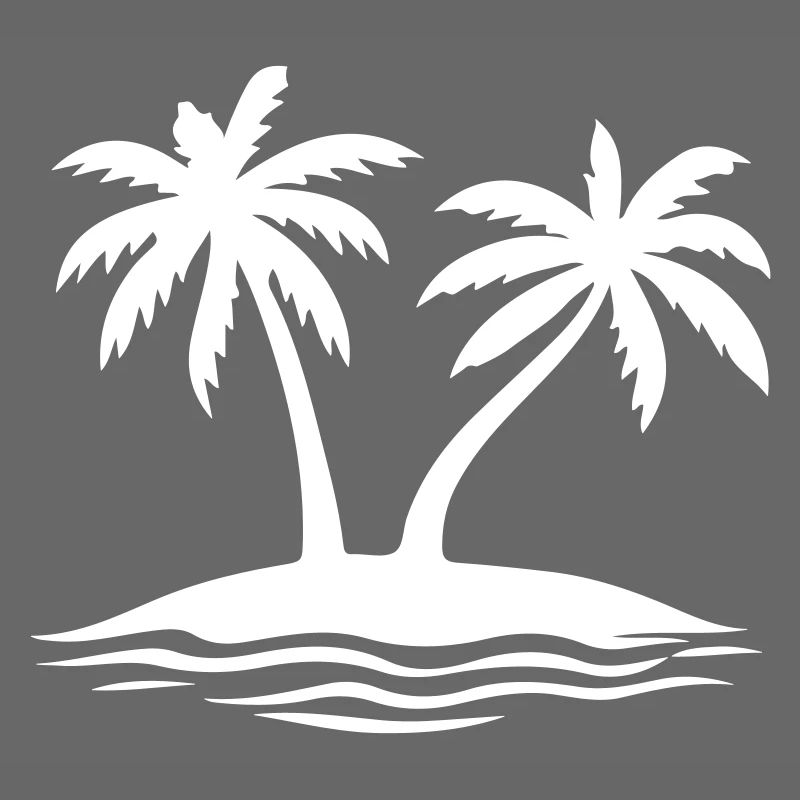 Île de la plage Palm Trees