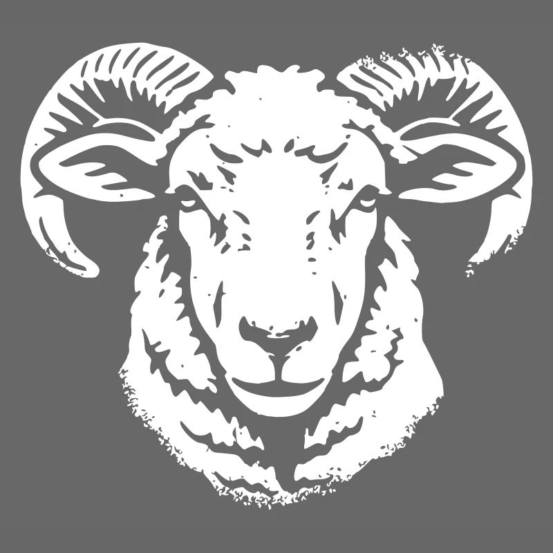 Tête de bélier Ram Ram Ram Grunge Vector