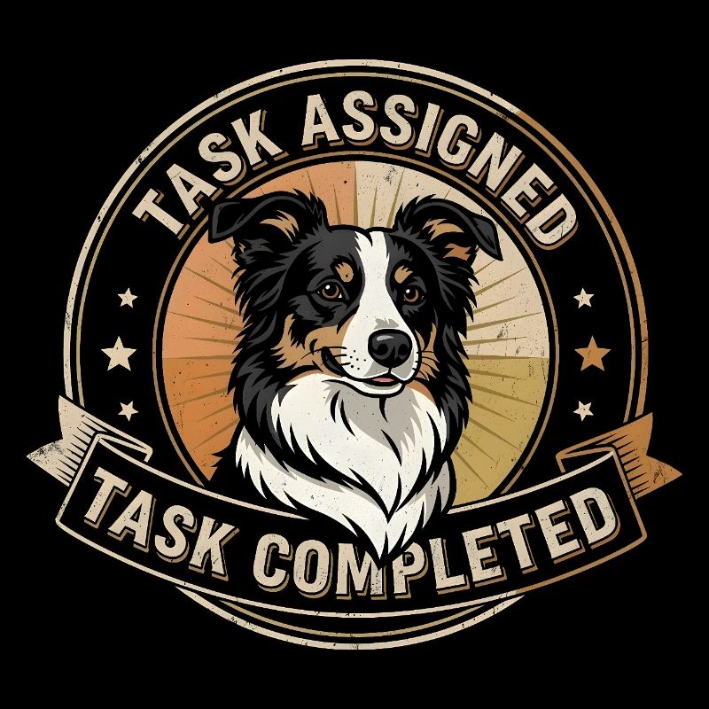 Tâche accomplie | Insigne de Border Collie