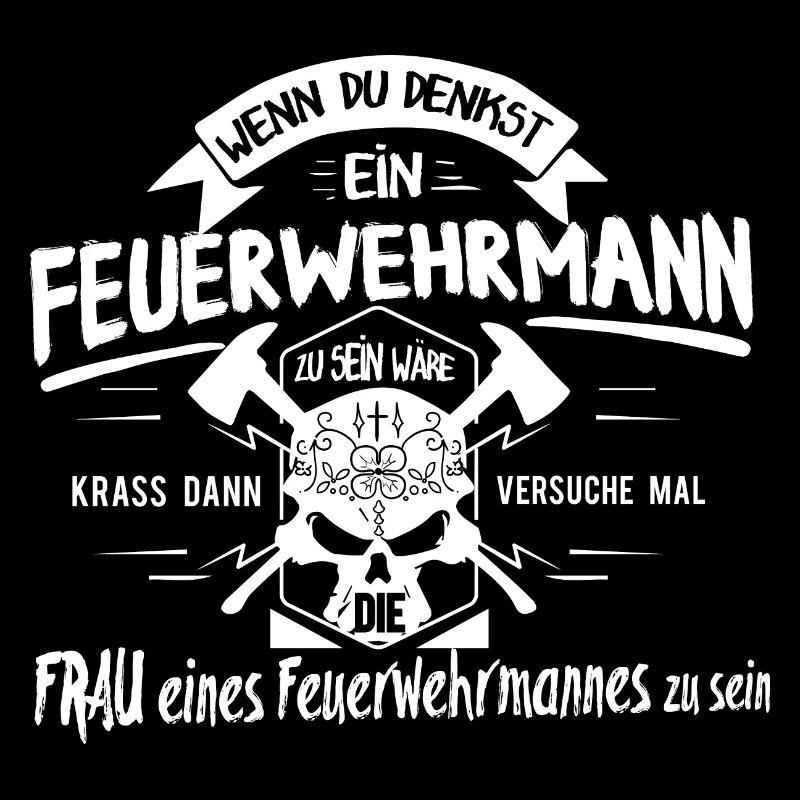 Feuerwehrfrau Tshirt-Krass