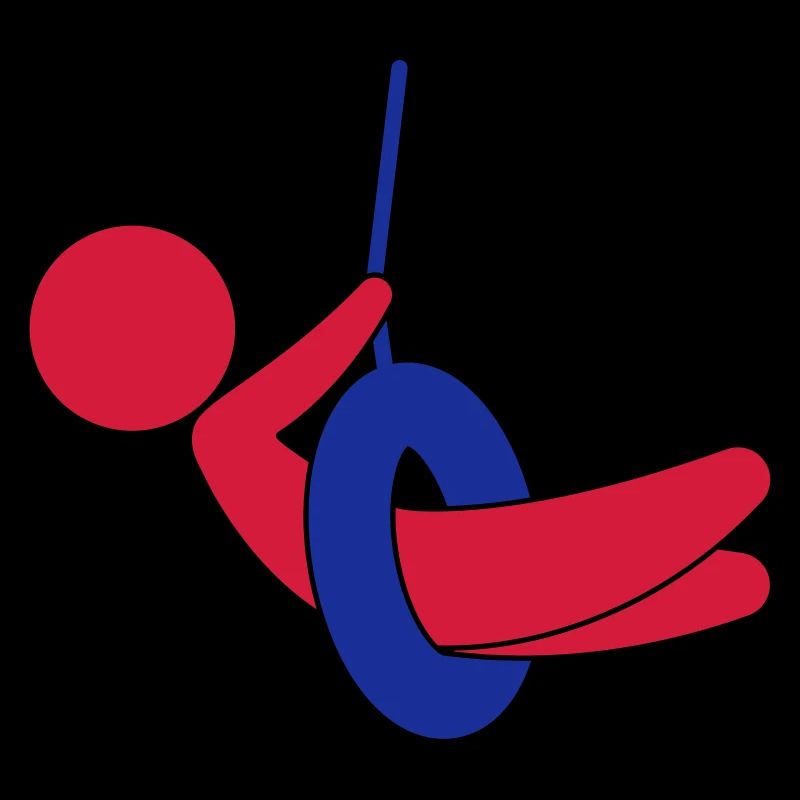 Child sitting on a swing