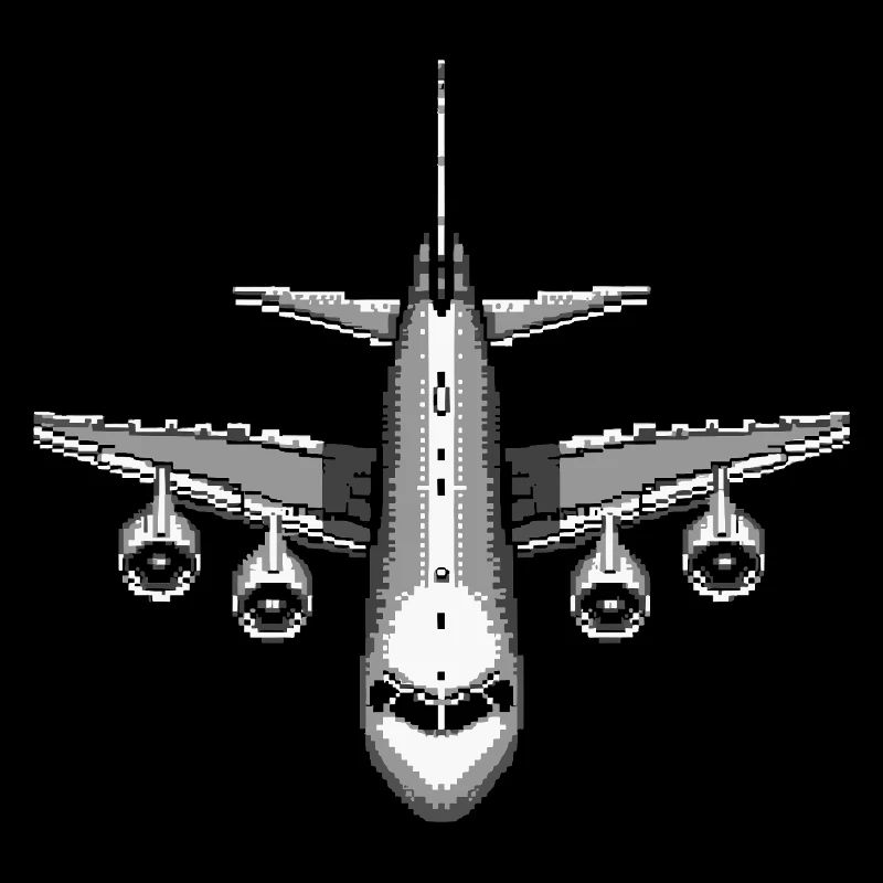 Flugzeug Pixel Kunst